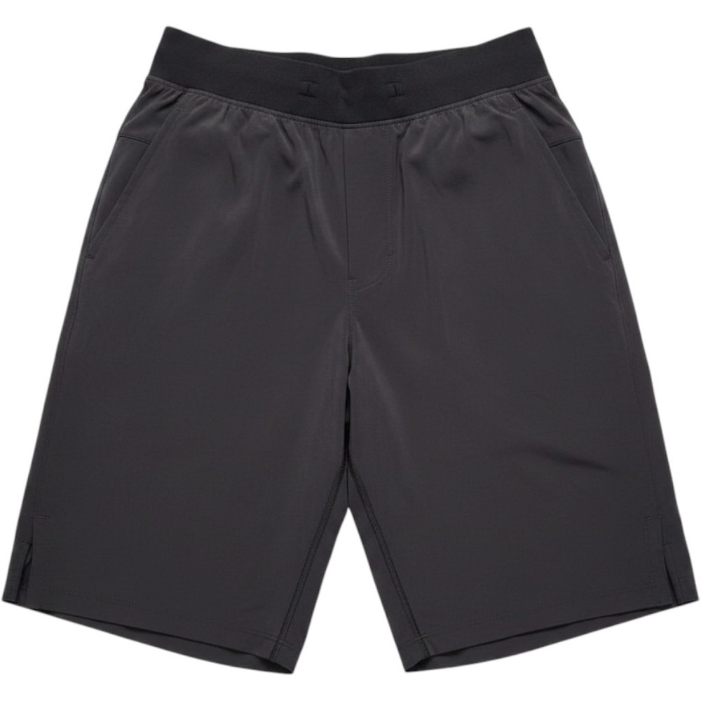 Lululemon Mens Black Athletic Training Shorts Size S Linerless Polyester Stretch